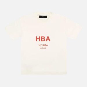 Hood By Air White T Shirts with Red Logo
